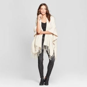 Women's Ruana - Universal Thread™ Cream-#71-7